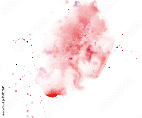 pink paint splash isolated