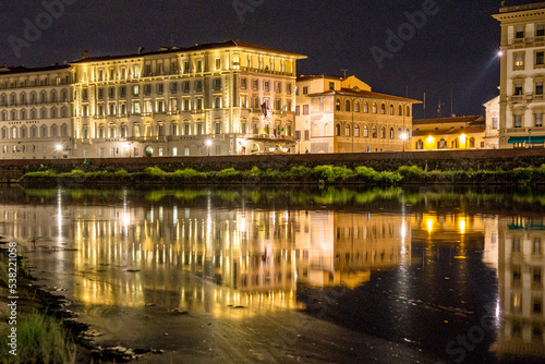 View along the River Arno  Florence  Italy.