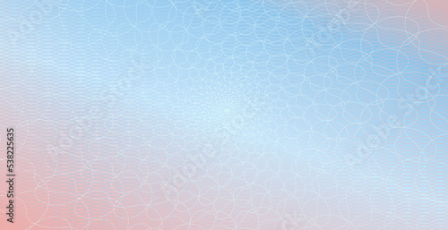 Pink and blue guilloche background