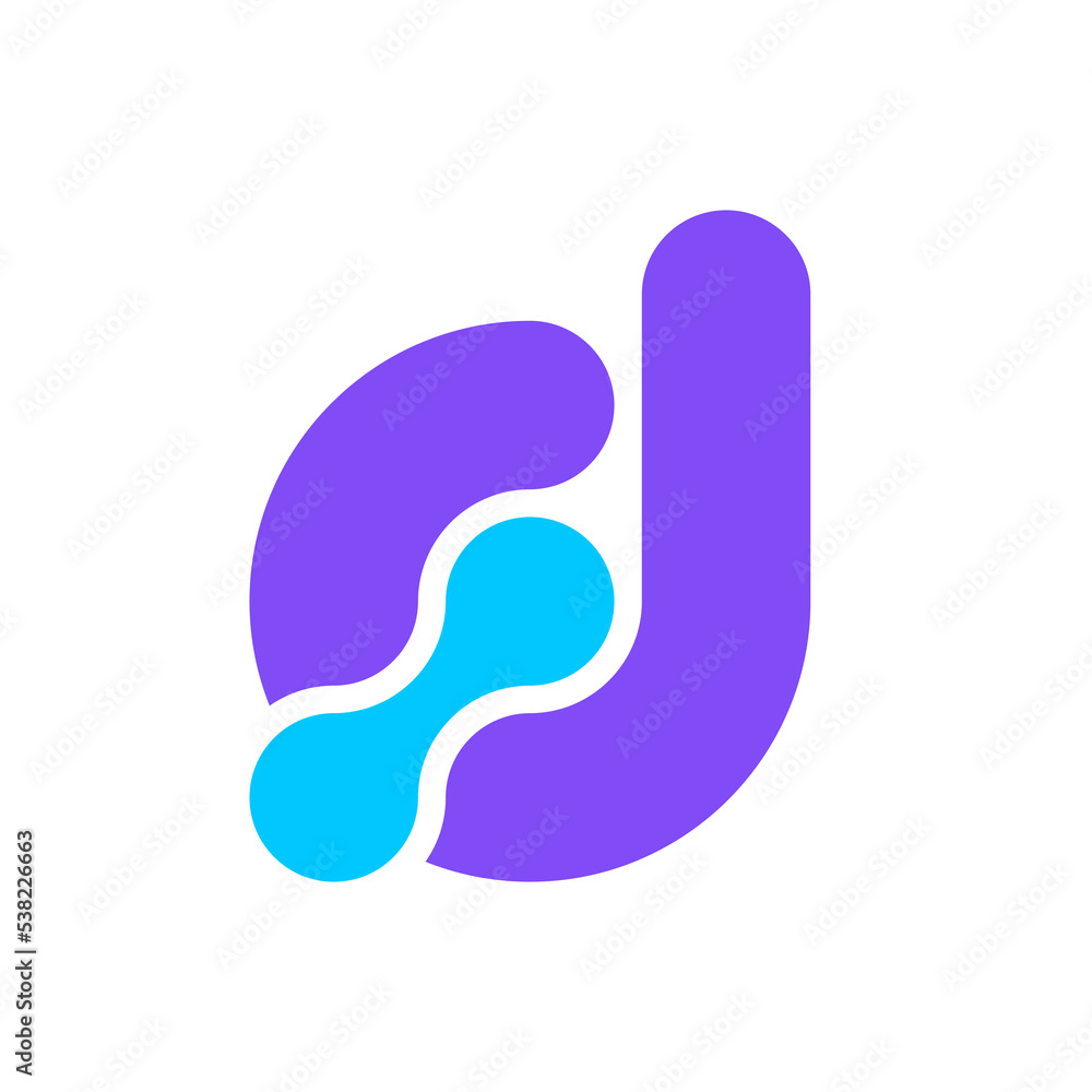 Letter D technology modern logo design Letter D technology modern logo design