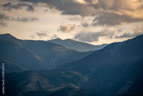 Fototapeta Naklejka Na Ścianę i Meble -  panorama of the mountains, Low Tatras
