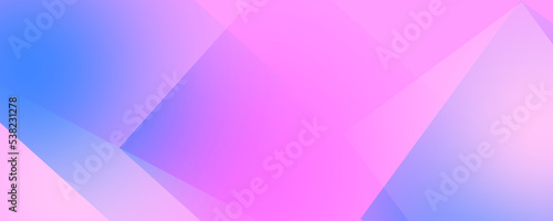 Geometric triangular blue and pink background