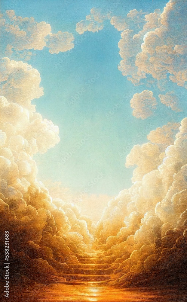 Download Stairway Heaven Clouds Royalty-Free Stock Illustration