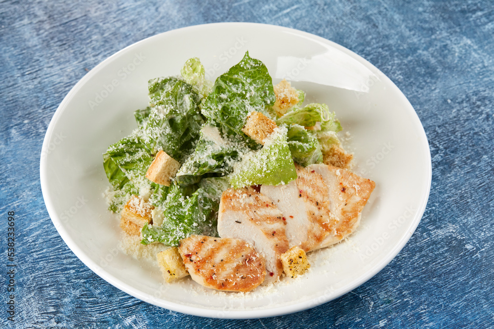 caesar salad with grilled chicken caesar salad with grilled chicken