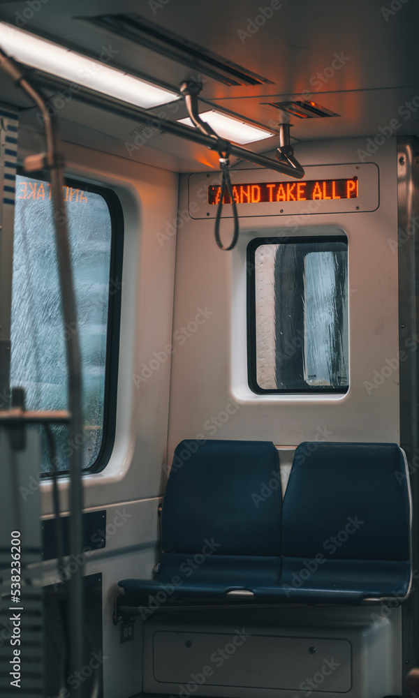 train metro transport window rain water miami dade 