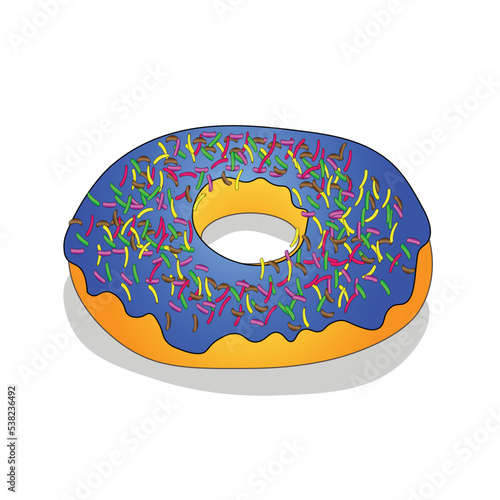 Donuts. Cute cake vector design
