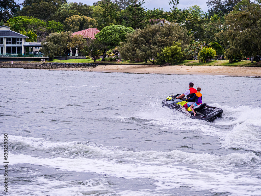 Fototapeta premium Family Jet Ski