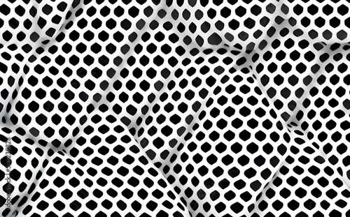 Illustration Hypnotic Black and White Mesh, Pattern, Net