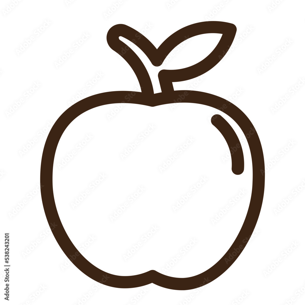apple diet health vegetable outline icon apple diet health vegetable outline icon