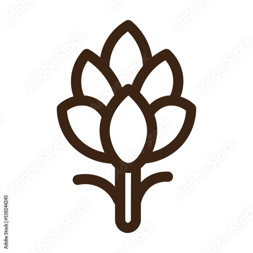 artichoke harvest vegetable outline icon