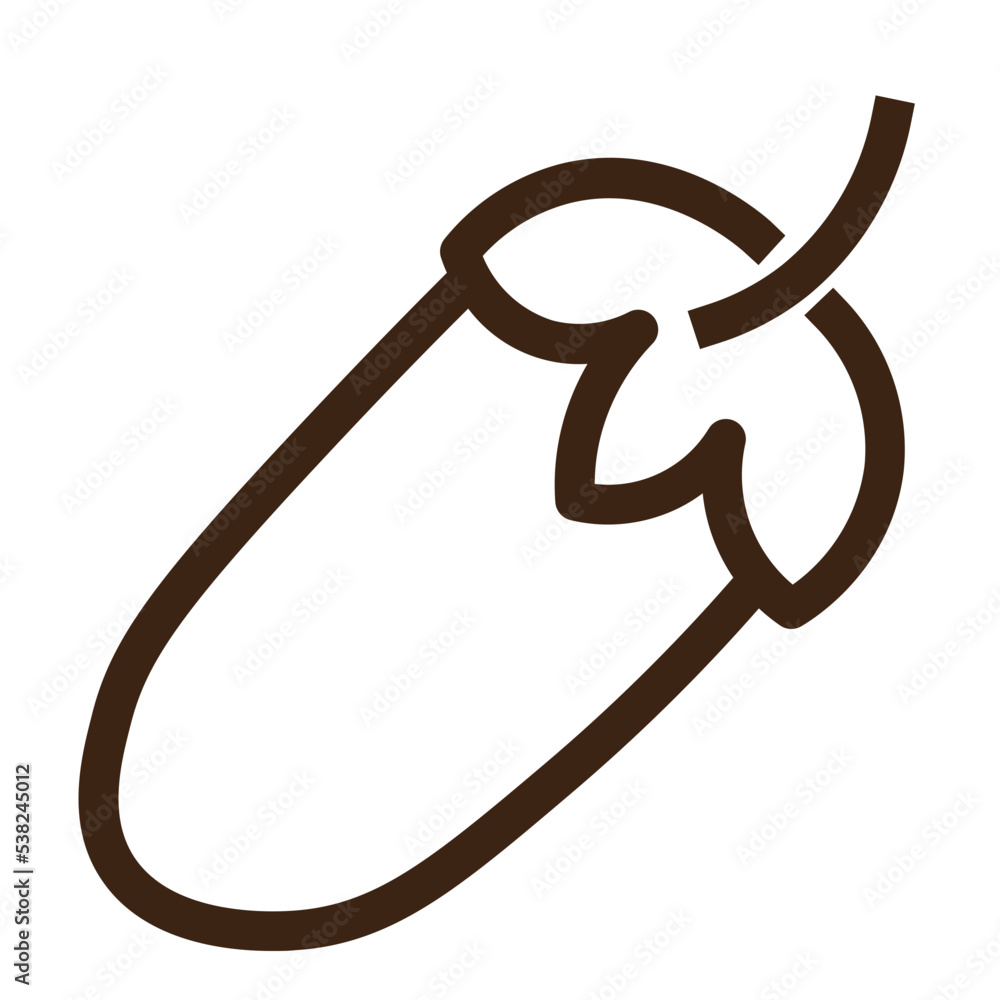 squash melongene vegetable outline icon squash melongene vegetable outline icon
