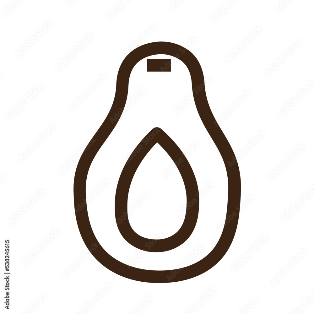 avocado food fruit eating healthy restaurant vegetable outline icon avocado food fruit eating healthy restaurant vegetable outline icon