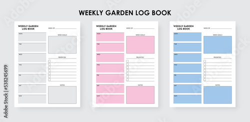 Garden Planner Log Book, Garden journal and plant growing tracker notebook