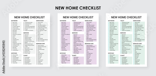 New  Home Maintenance Check List Planner, Home Management Planner