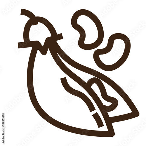 beans eat food healthy vegetable vitamin outline icon