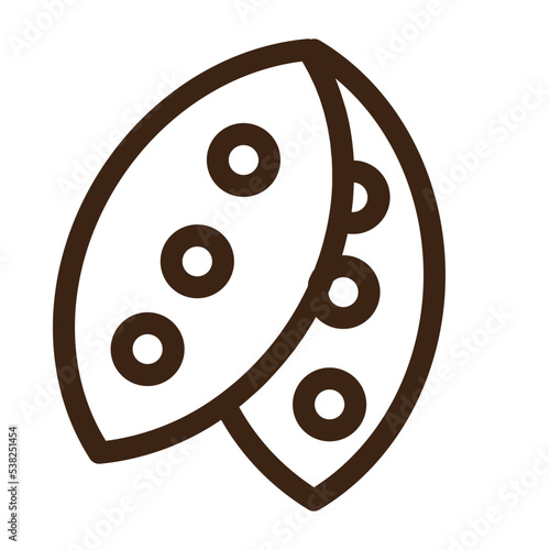 beans edamame food soya vegetable outline icon