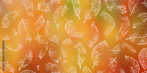 Autumn background of leaves, vector design