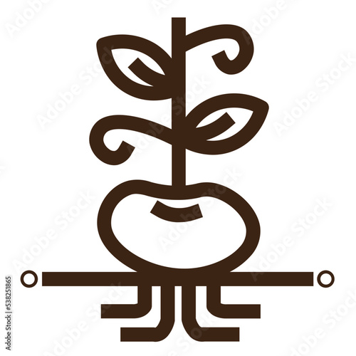 bean harvest sprout vegetable vegetarian veggie outline icon
