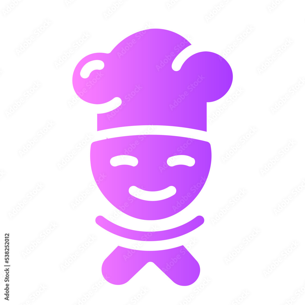 chef gradient icon chef gradient icon