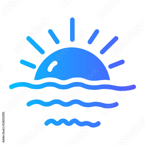 sunrise gradient icon