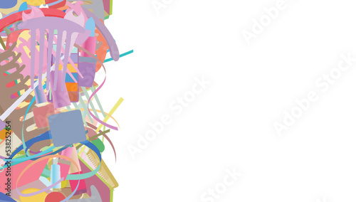 Background pattern abstract seamless design texture. Vertical stripe. Border frame, transparent background. Theme is about brush, narrow goods, striped fabric, ointment, slip, pomade, beauty