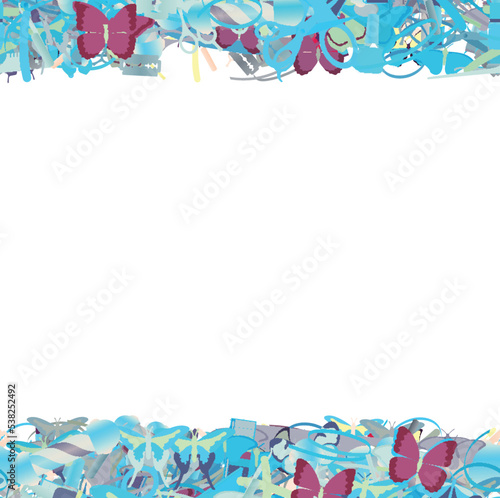 Background pattern abstract seamless design texture. Horizontal stripes. Border frame, transparent background. Theme is about beauty, pomade, art, scissors, exotic, salon, graphic, beautiful