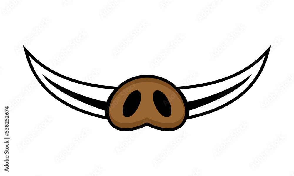 Obraz premium boar nose logo icon
