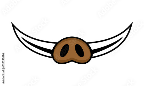 boar nose logo icon