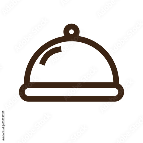 birthday dinner dish food meal party vegetable outline icon