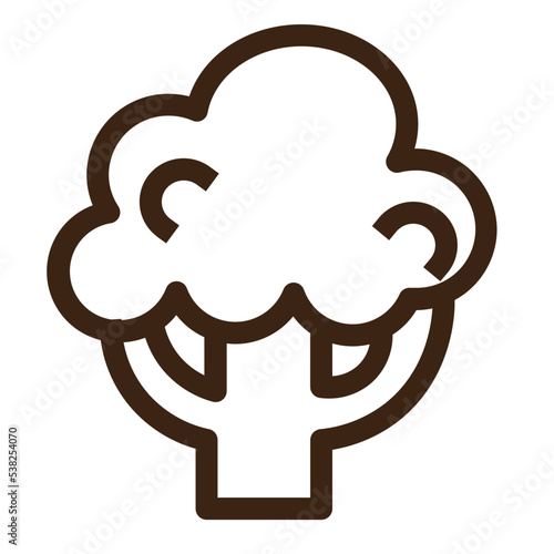 breakfast cupcake desertegg protein cereal food vegetable outline icon