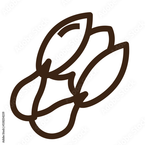 bok choy eat food vegetable veggie outline icon