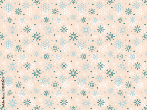 wallpaper seamless winter cartoon merry christmas new year pattern snowflake background abstract art