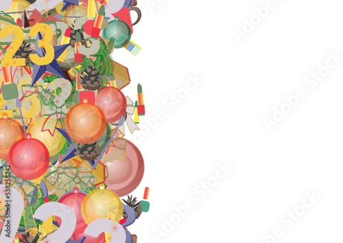 Background pattern abstract seamless design texture. Vertical stripe. Border frame, transparent background. Theme is about salon, celebration, abstract, ribbons, evergreen, design, brush