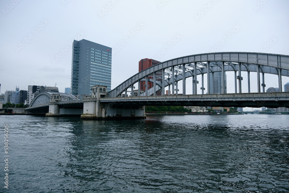 【東京】臨海副都心の風景（勝鬨橋）