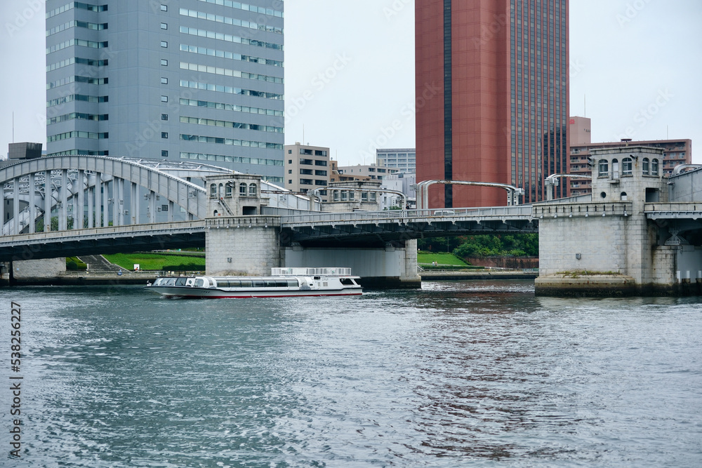 【東京】臨海副都心の風景（勝鬨橋）