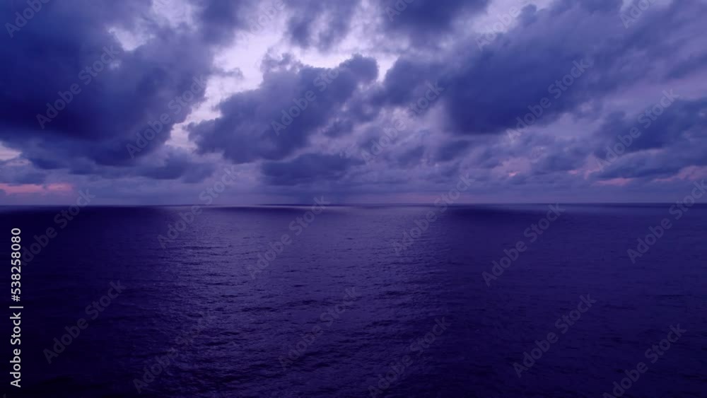 Dark sea surface beautiful wave Amazing light twilight sky sunset. Cinematic drone shot dynamic footage beautiful light of nature seascape Dark sea surface beautiful wave Amazing light twilight sky sunset. Cinematic drone shot dynamic footage beautiful light of nature seascape