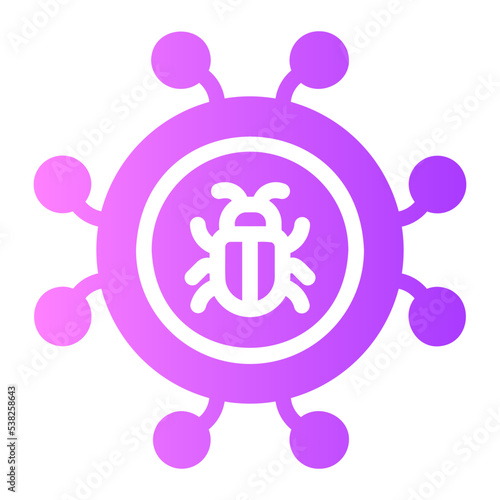 antivirus gradient icon