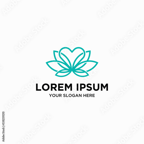 abstract flower logo