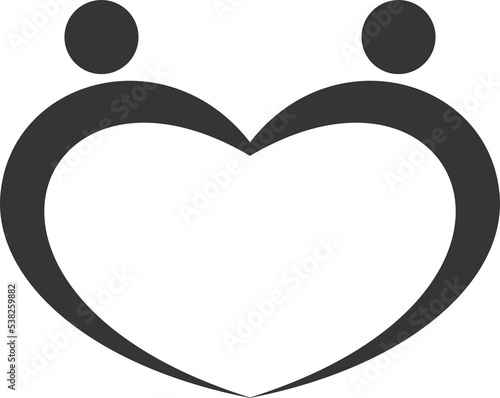 heart love icon logo png  photo
