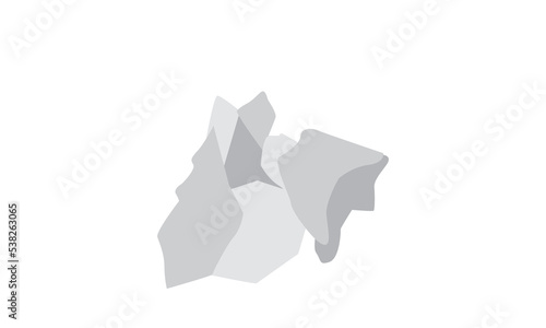 Crumpled paper ball clipart. Simple Crumpled paper ball vector design isolated on white background. Paper ball trash garbage cartoon style. Garbage sorting concept clipart doodle drawing style