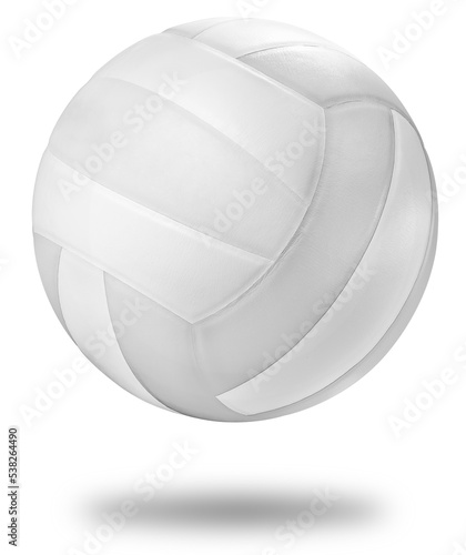 Volleyball ball isolated on white background, Volleyball ball sports equipment on white With work path.
