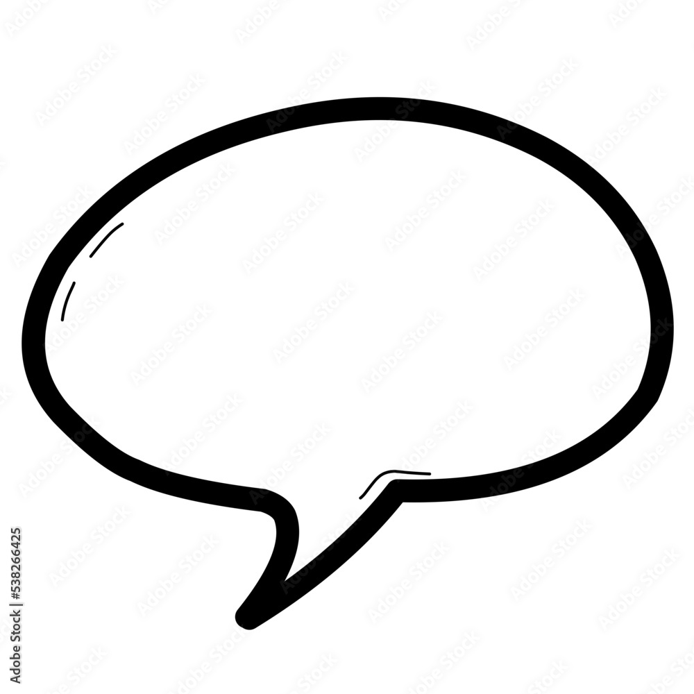Cartoon Doodle speech bubble Cartoon Doodle speech bubble