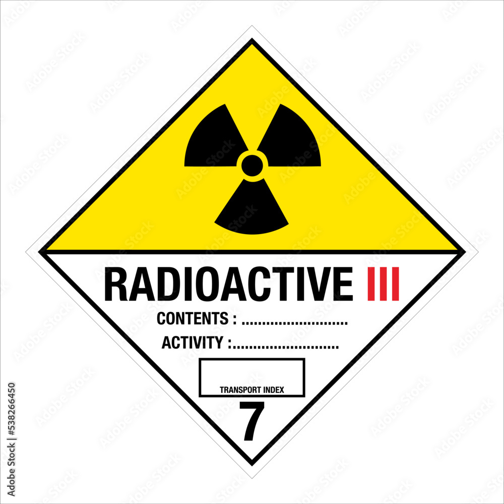 Vetor de Hazardous Materials Hazmat Warning Labeling and Placarding