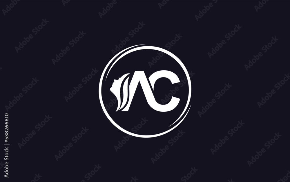 Woman beauty logo and hair spa vector design. Woman beauty salon and spa logo with letters Woman beauty logo and hair spa vector design. Woman beauty salon and spa logo with letters