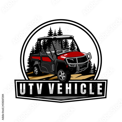 utv vehicle logo design icon vector