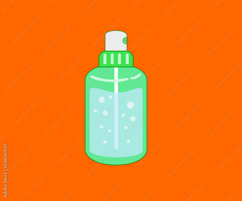 disinfectant spray flat ilustration disinfectant spray flat ilustration
