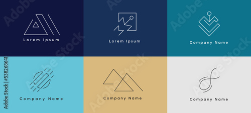 Minimal logo design for new brand or company