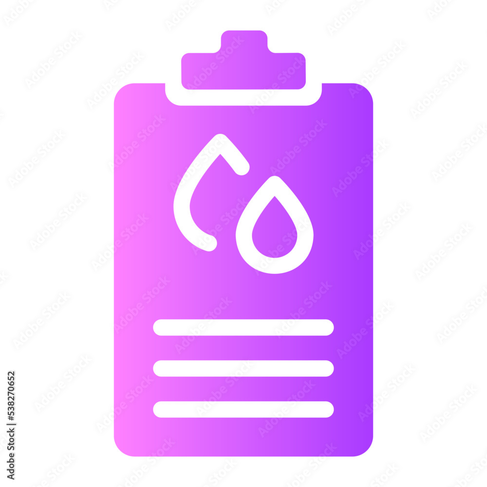 Blood Analysis gradient icon Blood Analysis gradient icon