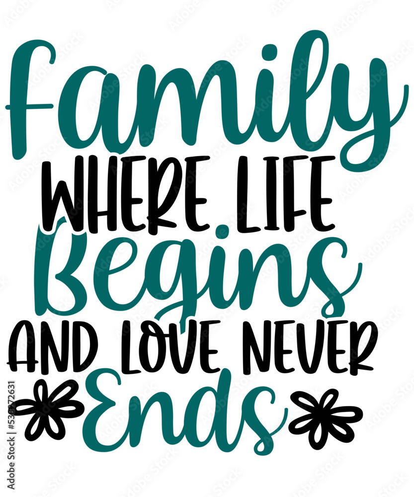Fototapeta premium Family SVG Bundle, SVG Cut files , commercial use , instant download ,Family SVG Quotes, home decoration pack ,Family sign Bundle