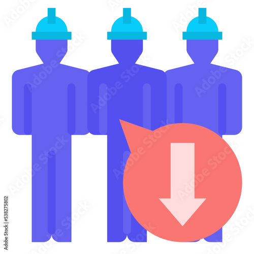 labor shortage icon